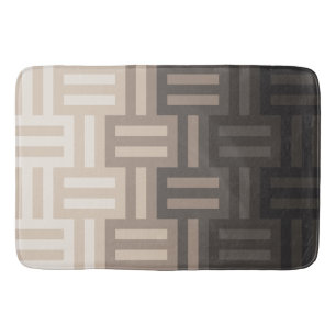 Warme Neutrale Farbnuancen Quilt-Muster Badematte