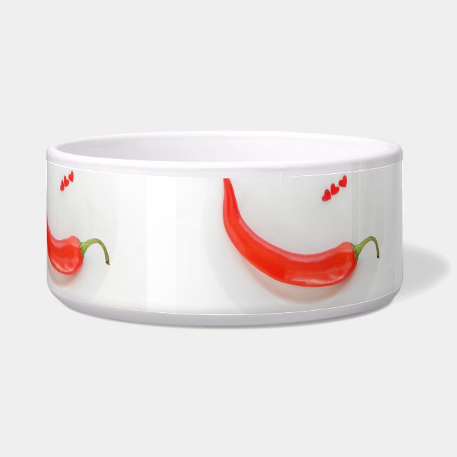 Warme Paprika Weißrot Napf (Vorderseite)