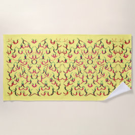 Warme Paprikaschoten Strandtuch