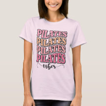 Warme Pastell-Retro-Wellen-Pilates-Typografie-Ästh