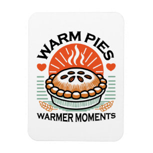 Warme Pies Warmer Momente - Gemütliche Herbstgesta Magnet