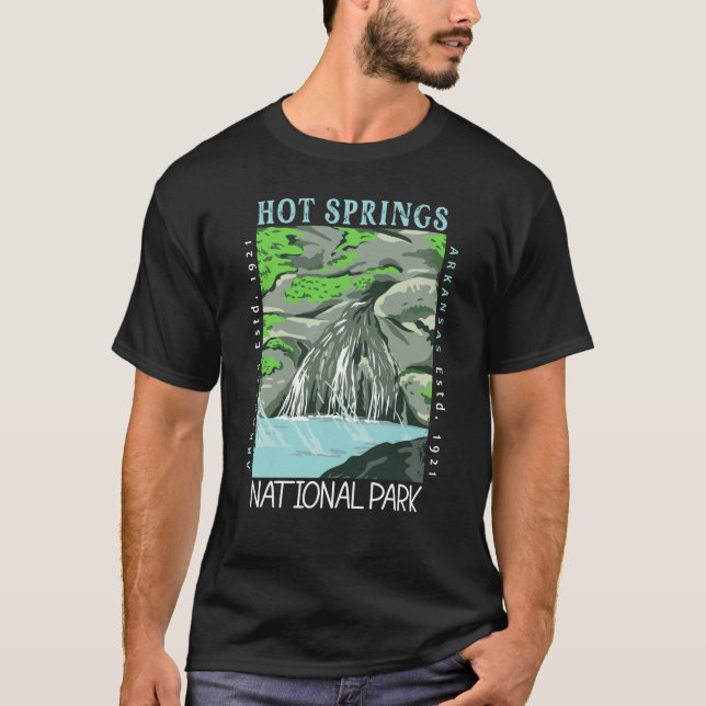 Warme Quellen Nationalpark Arkansas erschüttert T-Shirt (Vorderseite)