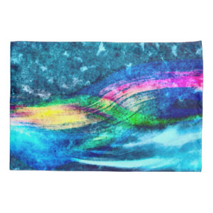 Warme Regenbogen-Sturm-Spritzpistolen-Kunst Kissenbezug
