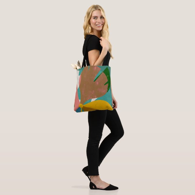 Warme Retro-Blumengestaltung (Am Model)