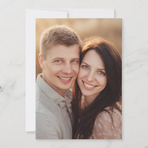 Warme Romantische Fotografie Einladung