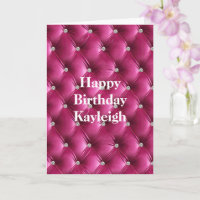 Warme rosa Imitate Velvet Geburtstag