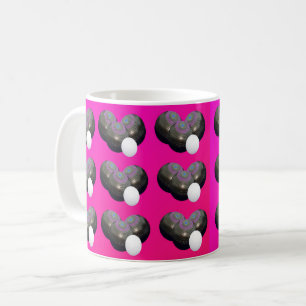 Warme rosa Kissen, Tasse
