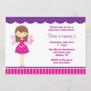 Warme Rosa und Lila Färbung Einladung