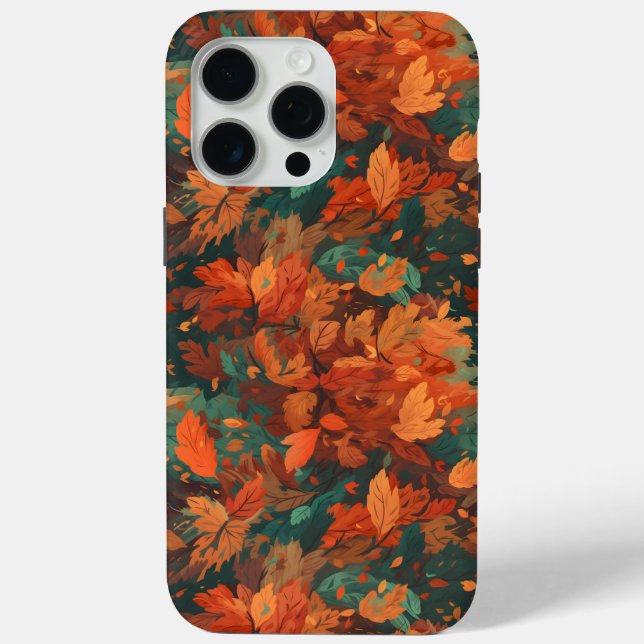Warme rustikale Blätter - Boho Ästhetik Case-Mate iPhone Hülle (Rückseite)
