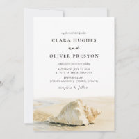 Warme Sand-Schalen-Cream-Script-Outer-Banks-Hochze