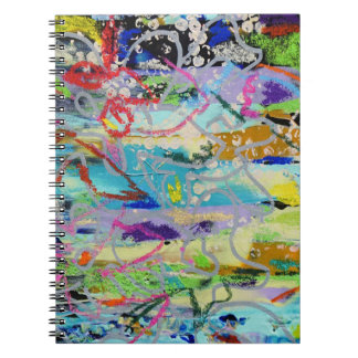 Warme Schichten von Lydia's Art Sangria Notizblock