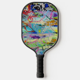Warme Schichten von Lydia's Art Sangria Pickleball Schläger