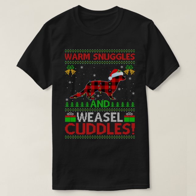 Warme Schnürsenkel und weiche Kuddeln Ugly Weasel  T-Shirt (Design vorne)