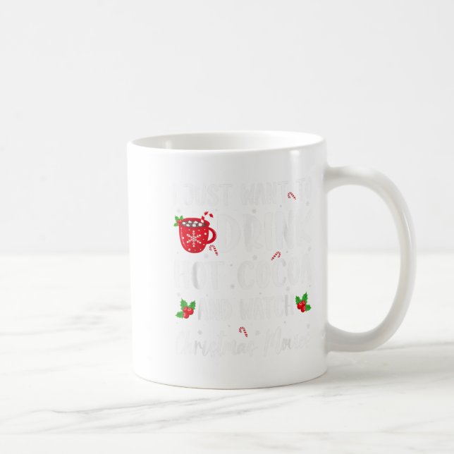 Warme Schokolade trinken und Urlaubsfilme anschaue Kaffeetasse (Rechts)