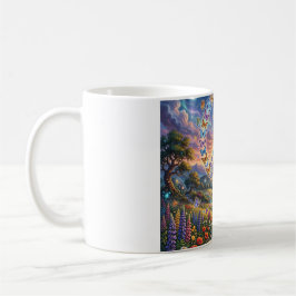Warme schöne Farben des Friedenszeichens  Kaffeetasse