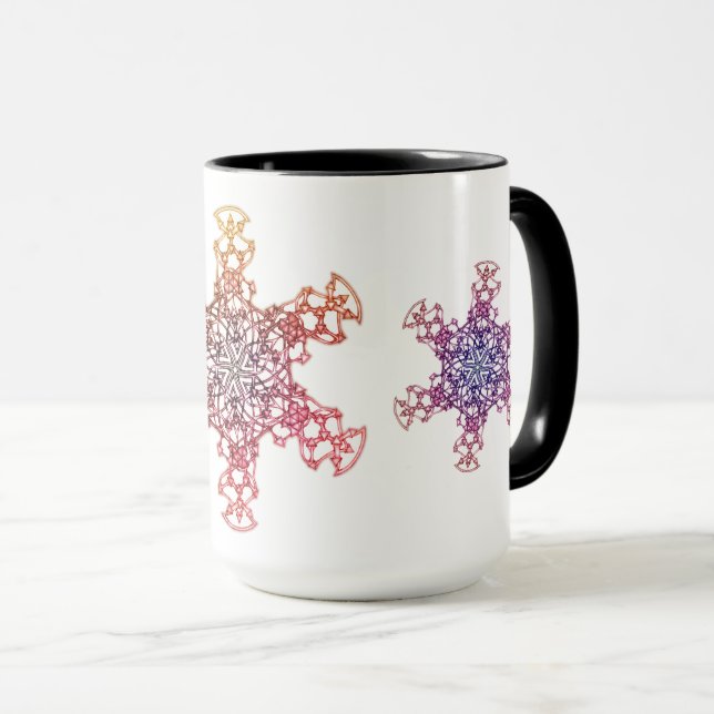 Warme Snowflake-Tasse Tasse (VorderseiteRechts)