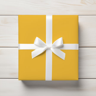 Warme Sonnenschein Marigold Gelbe Farbe Geschenkpapier