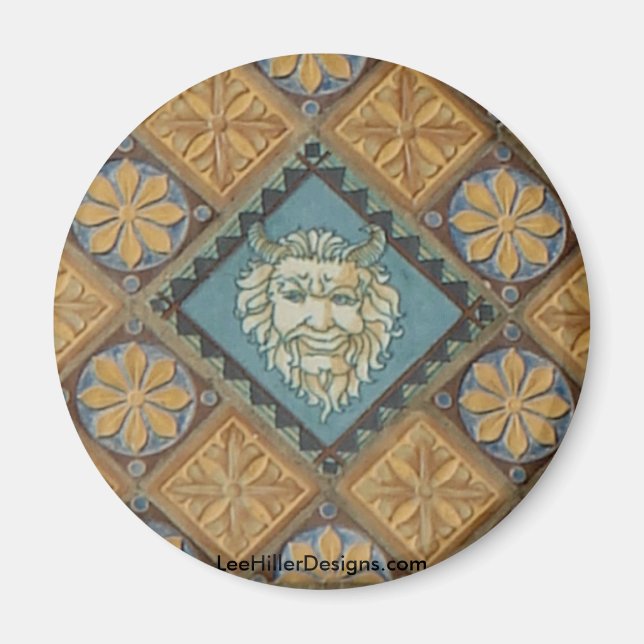 Warme Springs, AR Quapaw Dome Tiles Geschenkartike Magnet (Vorne)