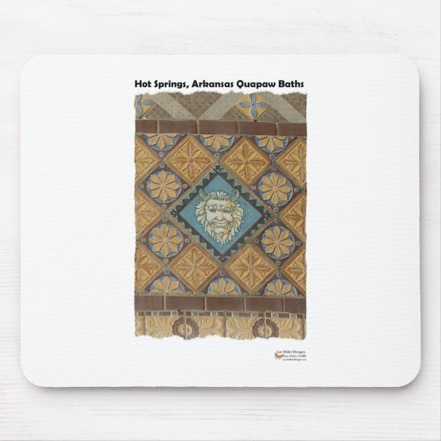 Warme Springs, AR Quapaw Dome Tiles Geschenkartike Mousepad (Vorne)