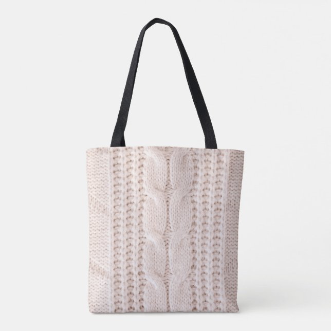 Warme Strick Tote Bag (Rückseite)
