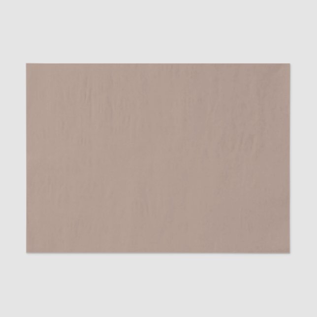 Warme Taupe hellbraune neutrale Solid-Farbe Seidenpapier (Vorderseite)