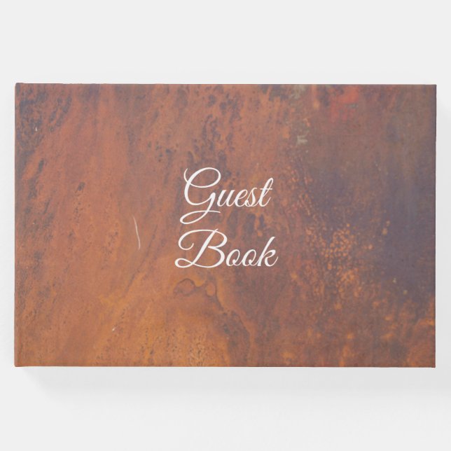 Warme Textur Gästebuch (Vorderseite)