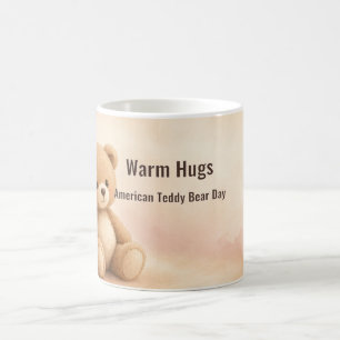 Warme Umarmungen Amerikanischer Teddybär-Tag Kaffeetasse