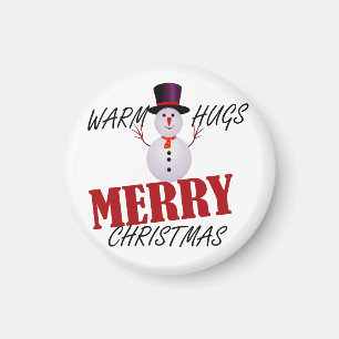Warme Umarmungen Frohe Weihnachten Magnet
