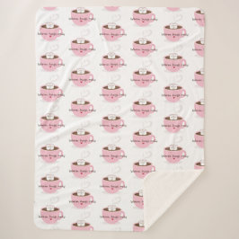 Warme Umarmungen Nur Marshmallow-Kakao-Umarmung Do Sherpadecke