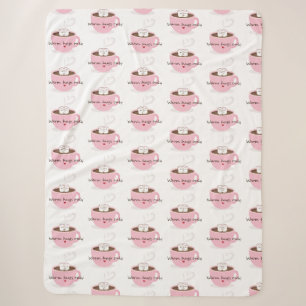 Warme Umarmungen Nur Marshmallow-Kakao-Umarmung Do Sherpadecke