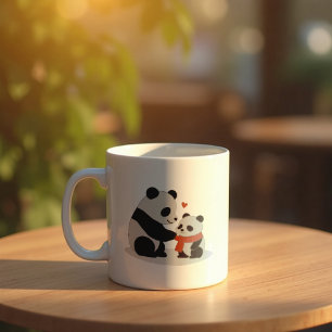 Warme Umarmungen, Panda Liebe Kaffeetasse