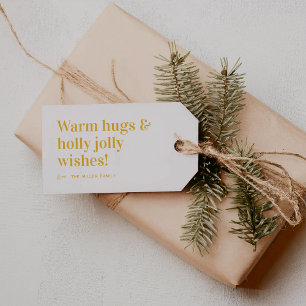 Warme Umarmungen Süße Weihnachten Geschenkanhänger