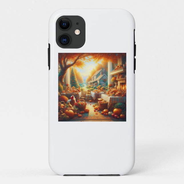 Warme und gemütliche Erntedank-Ansammlung Case-Mate iPhone Hülle (Rückseite)