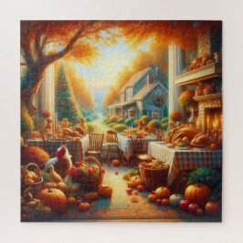 Warme und gemütliche Erntedank-Ansammlung Puzzle