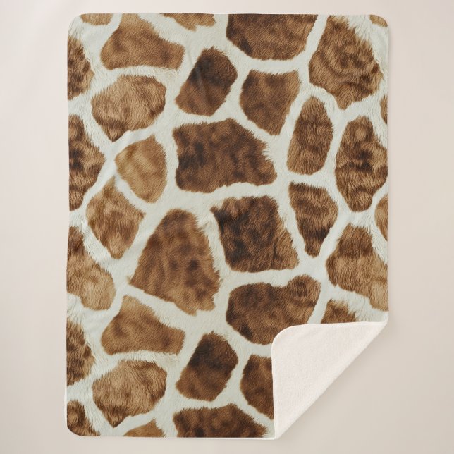 Warme und gemütliche Sherpa Blanka Sherpadecke (Vorderseite)