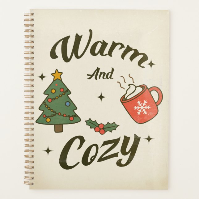 Warme und gemütliche Weihnachten Planer (Vorderseite)