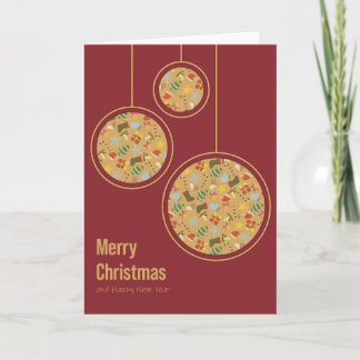 Warme und gemütliche Weihnachtskarte Feiertagskarte