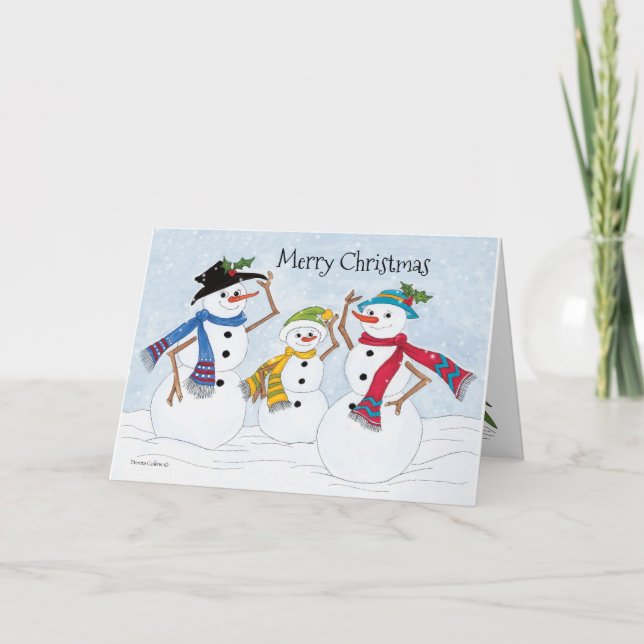 Warme und gemütliche Weihnachtskarte Feiertagskarte (Vorderseite)