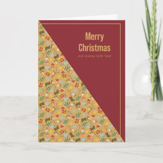 Warme und gemütliche Weihnachtskarte Feiertagskarte