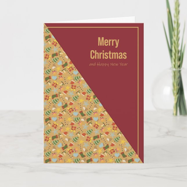 Warme und gemütliche Weihnachtskarte Feiertagskarte (Vorderseite)