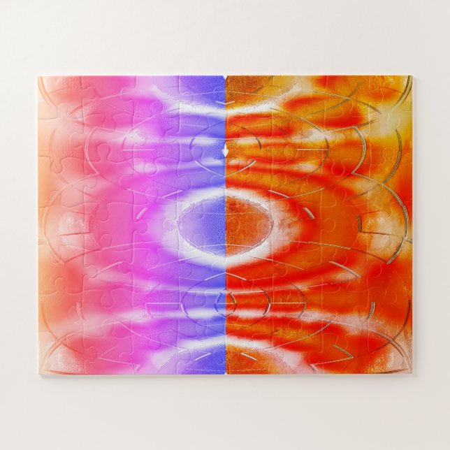 Warme und kalte Wetterkunst Puzzle (Horizontal)