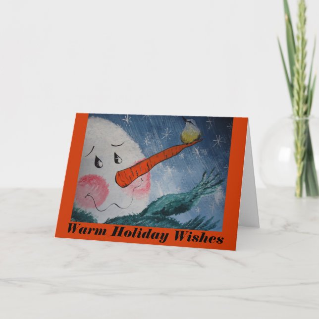 Warme Urlaubswünsche Feiertagskarte (Vorderseite)