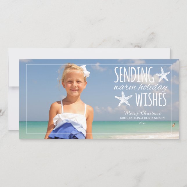 Warme Urlaubswünsche | Foto 2015 Gruß Feiertagskarte (Vorderseite)