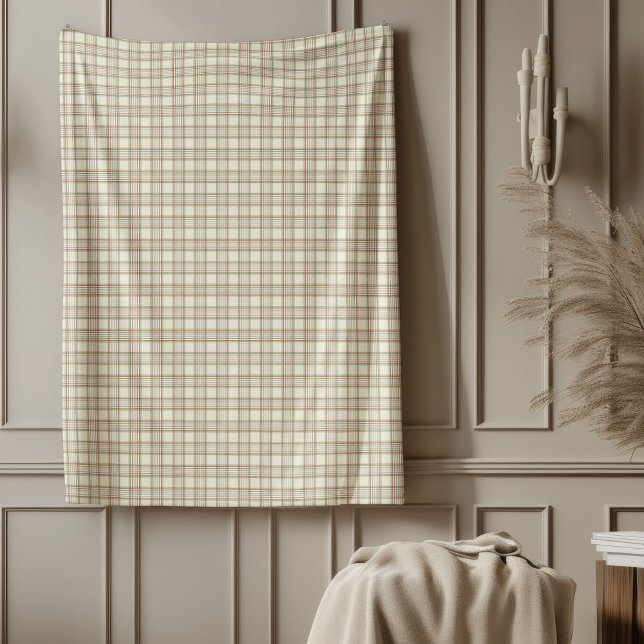 Warme Vintage Tartan Blanket Fleecedecke (Warm Vintage Tartan Blanket Holiday Decorating)