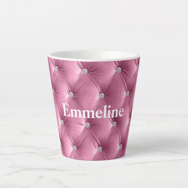 Warme weich rosa Imitate Velvet Milchtasse (Vorderseite)