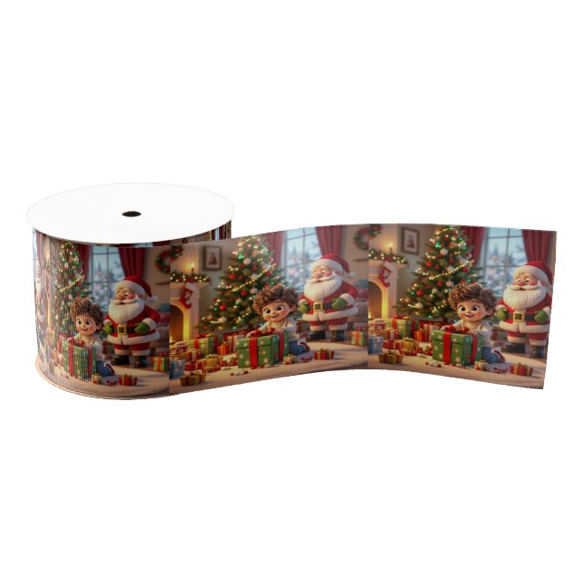 Warme Weihnachtsgeschenk-Schleife Ripsband (Spule)