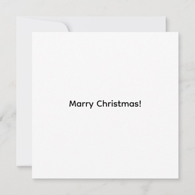 Warme Weihnachtskatze Flachkarte (Rückseite)