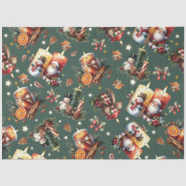 Warme Weihnachtskerzen Seidenpapier