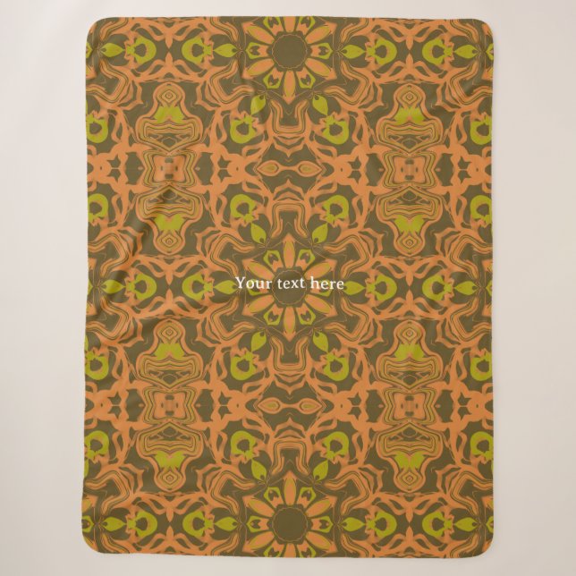 Warme Winter Flüssig Mandala Kunst  Sherpadecke (Vorderseite)