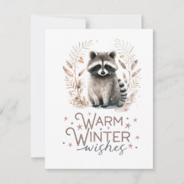 Warme Winterwünsche Feiertagskarte